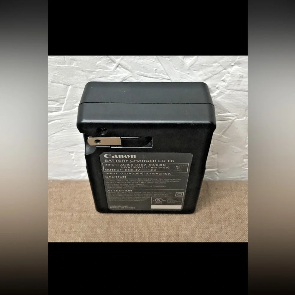 Genuine OEM Canon LC-E6 Battery Charger Tested & Working